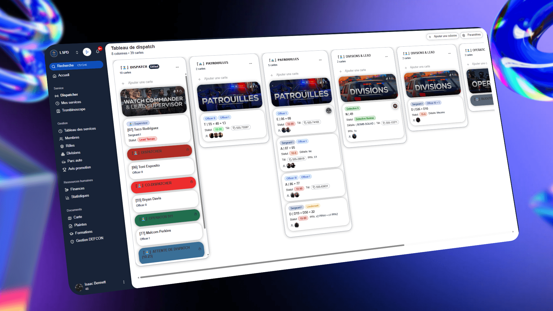 Capture de test du dispatcher